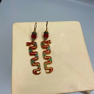 Vintage Laurel Burch earrings